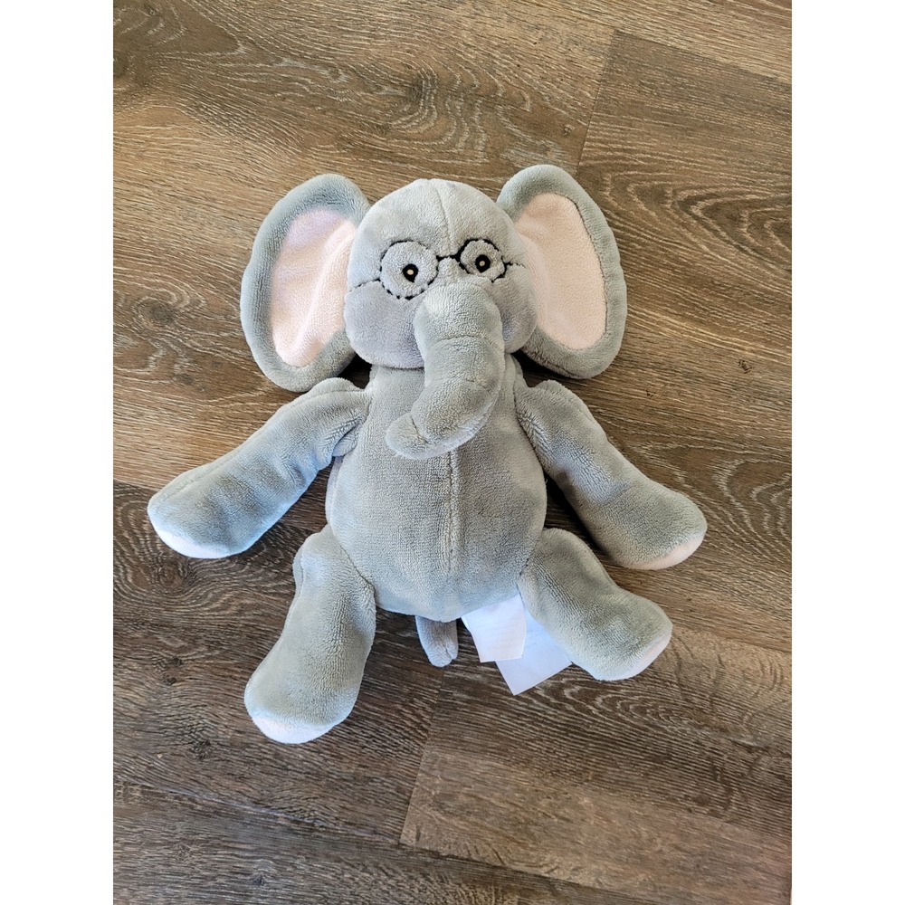 Little‎ Miracles Elephant Plush Stuffed Animal Toy Glasses Gray Kids #5